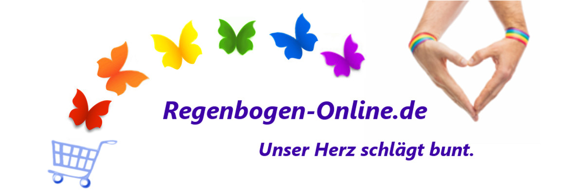Logo und Motto von Regenbogen-Online-de