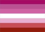 Lesbische Flagge 7 Streifen