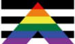 Straight Ally-Flagge