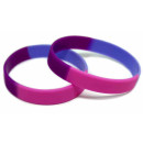 Armband im Bisexualität-Design /Pink-Blau-Lila / 12mm