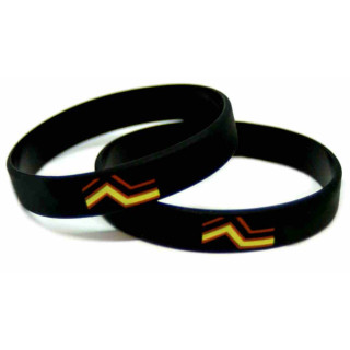 Latex-Fetisch-Design Armband schwarz 12mm