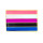 Genderfluid-Flagge Anstecker als Rechteck LGBT 18mm