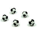 50 Fußball-Perle 8mm Sport Acryl zum Basteln