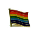 Regenbogen-Flagge als Anstecker CSD 7-Streifen