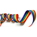 Regenbogen 25mm Stoffband Doppelseitig PRIDE -6 Farben