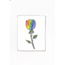 Kathl´s LGBT-Klappkarte Rose klein 10 x 15cm