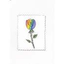 Kathl´s LGBT-Klappkarte Rose klein 10 x 15cm
