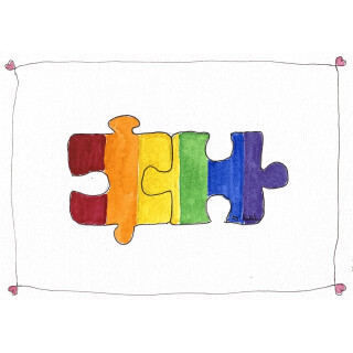 Kathl´s LGBT-Postkarte in vielen Varianten 10 x 15cm
