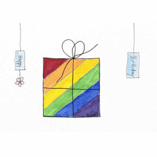Kathl´s LGBT-Postkarte Geschenk quer 10 x 15cm