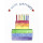 Kathl´s LGBT-Postkarte Happy Birthday Torte 10 x 15cm