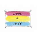 Kathl&acute;s LGBT-Postkarte Pan Love 10 x 15cm