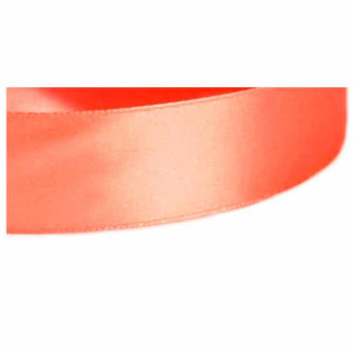5 Meter Satinband Pink-Orange 25mm Stoffband
