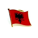 Albanien-Flaggen Pin / Anstecker
