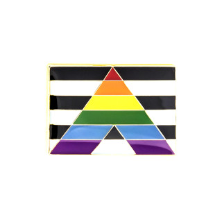 Straight Allies-Flagge Pin Rechteck Pride