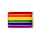 Regenbogen-Flagge als Rechteck LGBT