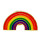Regenbogen-Pins in Regenbogen Farben LGBT