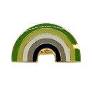 Regenbogen-Pins in A-Romantisch LGBT