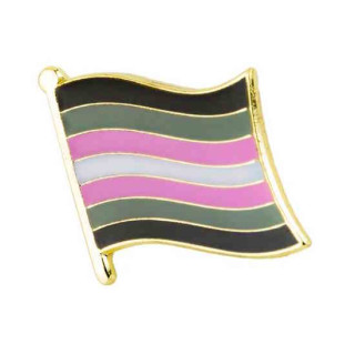 Demi-Girl-Flagge A-Sexuelles Spektrum Pride-Pin