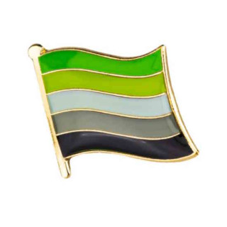 Aromantik-Flagge A-Romantisches Spektrum Pride-Pin