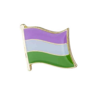 LGBT-Flaggen Genderqueer Pins Anstecker Pride Brosche