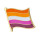 LGBT-Flaggen Lesbisch-Sonne-5Farben Pins Pride Brosche