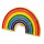 Gro&szlig;er Regenbogen-Pin in Regenbogen Farben LGBT 33mm