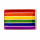 Regenbogen-Pin Rechteck 18mm Pride Brosche