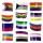 Pride-Aufkleber 10St&uuml;ck Regenbogen Motive 3x5cm CSD