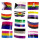Pride-Aufkleber 10Stück Regenbogen Motive 3x5cm CSD