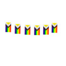 Pride-Regenbogen-Wimpelketten 5 Meter versch. Sorten