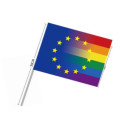 Europa-Regenbogen Hand-Flagge 20*14cm LBGT Pride Europa +...