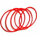 Kunststoff Armband Rot leicht dehnbar 6,5-7cm