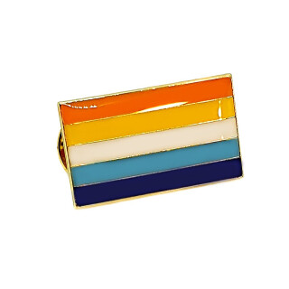 AroAce-Pins Rechteck 25mm Pride Anstecker Brosche