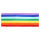 Regenbogen 25mm Stoffband Doppelseitig Neon 7-Farben