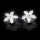 12er Set Kristall-Weiße Blumen Haarnadeln / Blüten