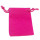 Samt-Beutel / Säckchen Pink 8 x 9cm