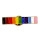 Regenbogen-Leiste 11 Farben Anstecker LGBT Pin