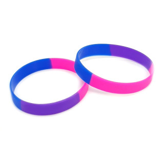 Armband Bisex-Design /Pink-Blau-Lila / 12mm