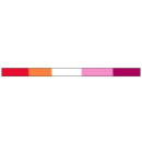 Armband Lesbisch Sonne-Design /RotOrange-Orange-Weiß-Pink-Violett / 12mm