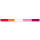 Armband Lesbisch Sonne-Design /RotOrange-Orange-Weiß-Pink-Violett / 12mm