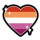 Aufkleber Lesbisch Motiv L25 Lesbian-PRIDE 1St&uuml;ck
