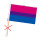 PRIDE-Hand-Flaggen Bi-Sexuell ohne Stiel  21x14cm