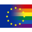 PRIDE-Hand-Flaggen Europride ohne Stiel  21x14cm