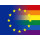 PRIDE-Hand-Flaggen Europride ohne Stiel  21x14cm