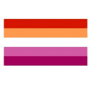 Lesbisch Sonne Hand-Flagge 20*14cm Lesbische Pride Flag