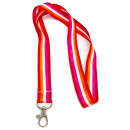 Lanyard Regenbogen Pride-Farben Pride-Lanyard mit Haken