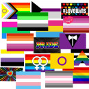 Verschiedene PRIDE Flaggen 90 x150cm Regenbogen