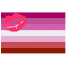 Flaggen 90 x150cm Lesbisch Lipstick