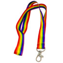 Lanyard Regenbogen 6 Streifen mit Haken LGBT...