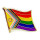 Flaggen Pin Regenbogen-Trans*-Inter Anstecker